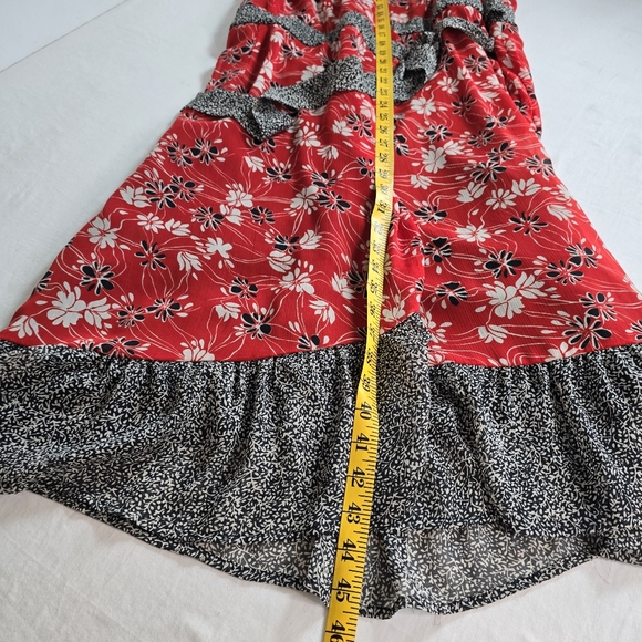 Cato's women's sleeveless wrap dress RN37080 size 20W in red floral patt… - Picture 4 of 6